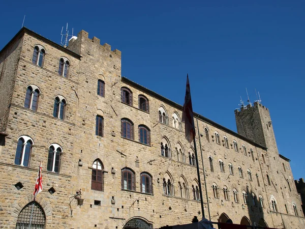 Palazzo Dei Priori Volterra Toscana — Foto de Stock