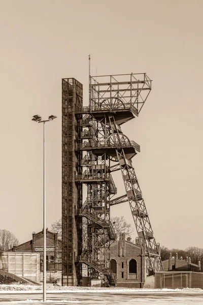 Ορυχείο Άξονα Στο Κατοβίτσε Πολωνία — Φωτογραφία Αρχείου