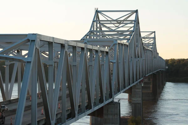Puente Que Cruza Río Mississippi — Foto de Stock