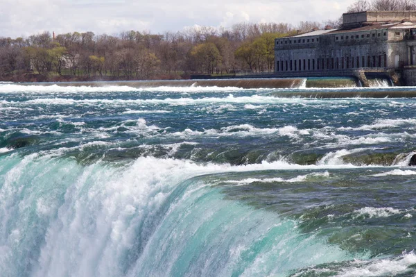 Der Beginn Der Mächtigen Niagarafälle — Stockfoto