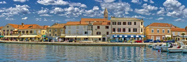 Ville Biograd Moru Vue Panoramique Colorée Sur Front Mer Dalmatie — Photo