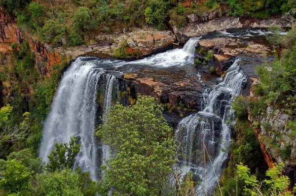 Parte Alta Della Cascata Lisbona Fiume Blyde Mpumalanga Drakensberg Sudafrica — Foto Stock