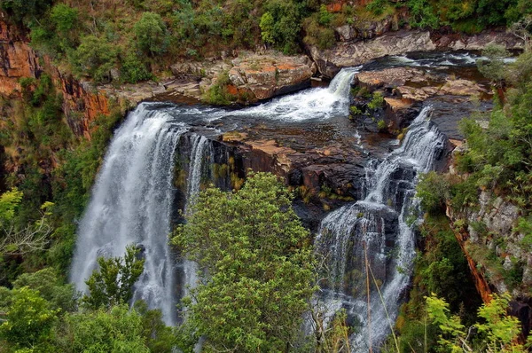 Partie Supérieure Cascade Lisbonne Rivière Blyde Mpumalanga Drakensberg Afrique Sud — Photo