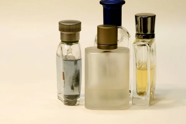 Mens Fragrances Perfumes Bottle White Background — Stock Photo, Image