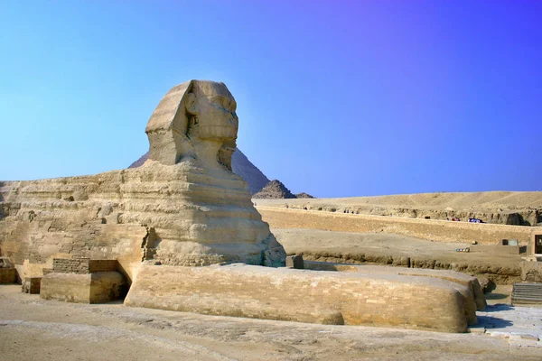 스핑크스 카이로 이집트 아프리카의 피라미드 — 스톡 사진
