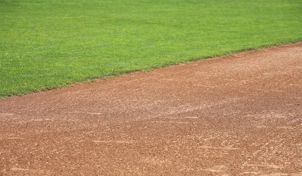 Softball Beisebol Infield Fundo Natural — Fotografia de Stock