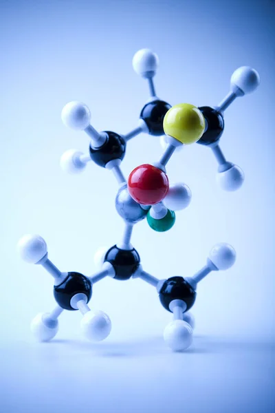 Molekulární Modelování Atom Zářivý Moderní Chemický Koncept — Stock fotografie