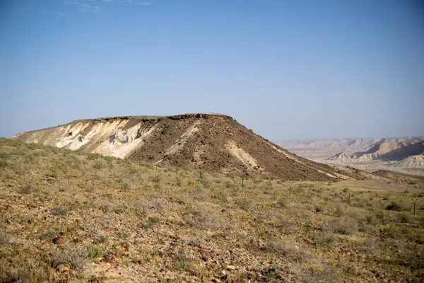 Похід Каменю Пустелі Гірський Краєвид Ізраїлю — стокове фото
