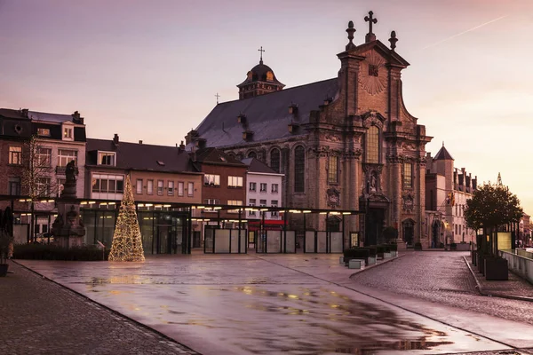 Mechelen Veemarkt Yağışlı Sabahı Mechelen Flaman Bölgesi Belçika — Stok fotoğraf