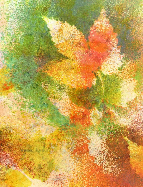 Abstrakter Hintergrund Aquarell Blätter Von Hand Auf Papier Gemalt Rosa — Stockfoto
