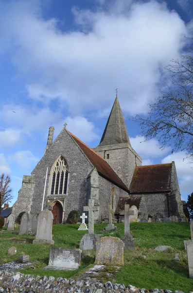 Iglesia San Andrés Alfriston Sussex Oriental — Foto de Stock