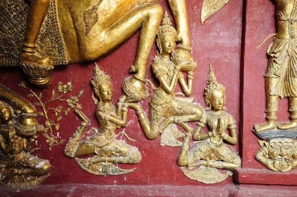 Foto Muur Tempels Thailand — Stockfoto