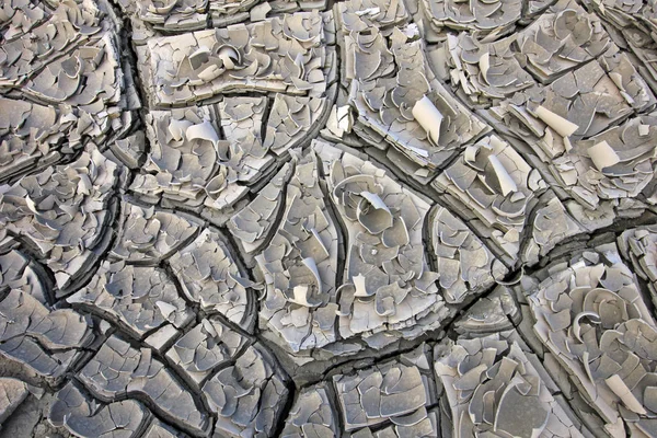 Terra Seca Textura Fendas Patagônia Argentina — Fotografia de Stock