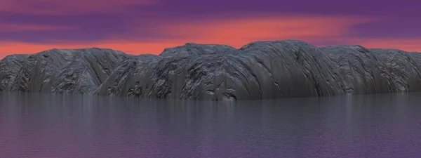 Айсберги Океан Особенный Ландшафт Антарктиды — стоковое фото