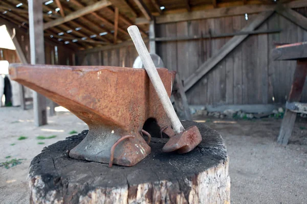 Anvil Hammer Close — Stock Photo, Image