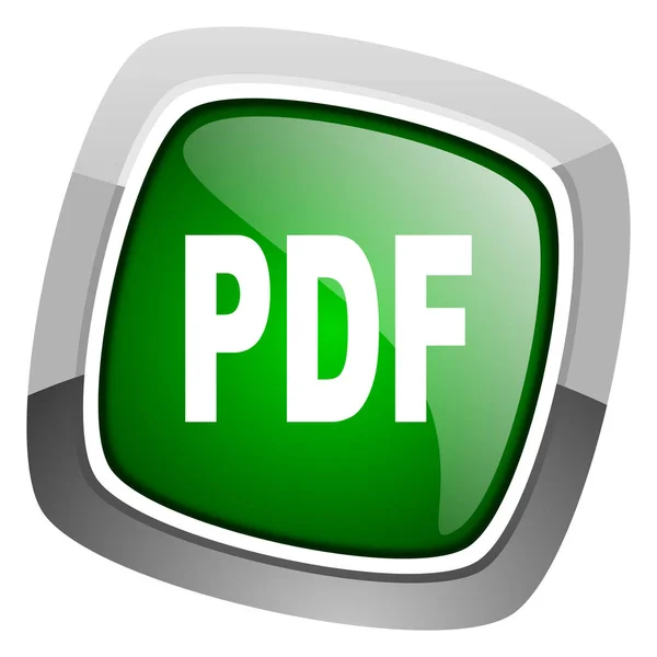 Pdf Pictogram Geïsoleerd Witte Achtergrond — Stockfoto