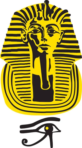 Σύμβολο Του Μεγάλη Φαραώ Τουταγχαμών Διάνυσμα — Φωτογραφία Αρχείου