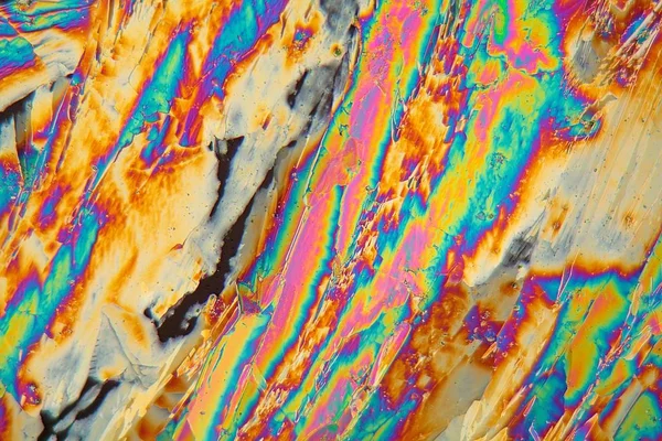 荷明是一种稀土元素 用于电子 激光和玻璃着色的不同应用 照片是用偏振显微镜制作的 — 图库照片