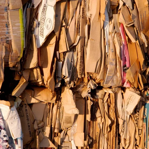 Caixas Prontas Para Serem Recicladas — Fotografia de Stock