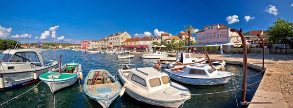 Stari Grad Vue Panoramique Sur Front Mer Île Hvar Croatie — Photo