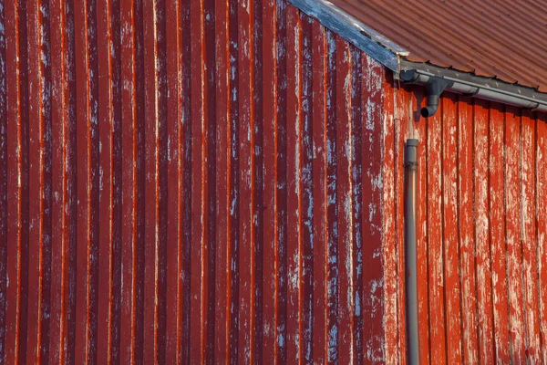 Grunge Weathered Home Broken Gutter — Stock Photo, Image