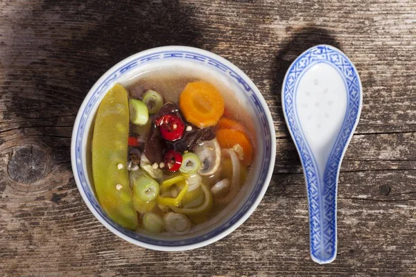 Supă Chinezească Dulce Acră — Fotografie, imagine de stoc