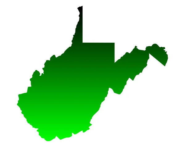 Carte Virginie Occidentale — Photo