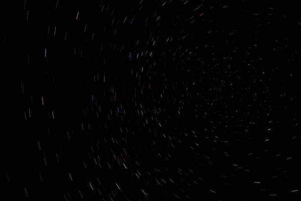 Estrelas Fazendo Círculo Céu Noturno — Fotografia de Stock