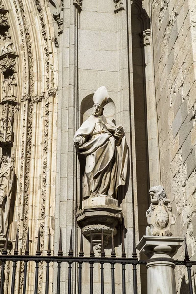 Fachada Catedral Toledo Iglesia Española —  Fotos de Stock