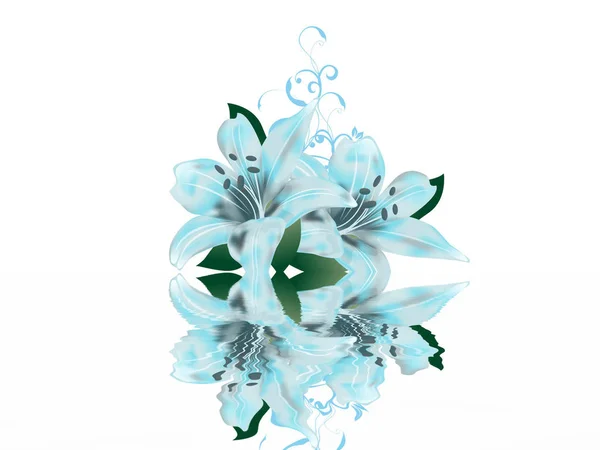 Blízkina Květu Ilustrace — Stock fotografie