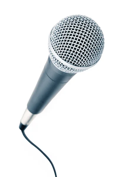 Microphone Professionnel Avec Câble Connecté — Photo
