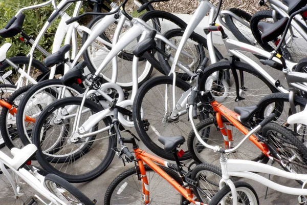 Bicicletas Seguidas — Foto de Stock