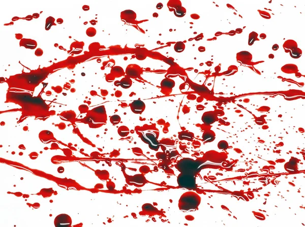 Friss Vér Splatters Textúra Háttérben Másolási Tér — Stock Fotó