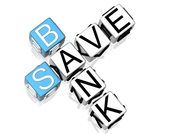 Bank White Background — Stock Photo, Image