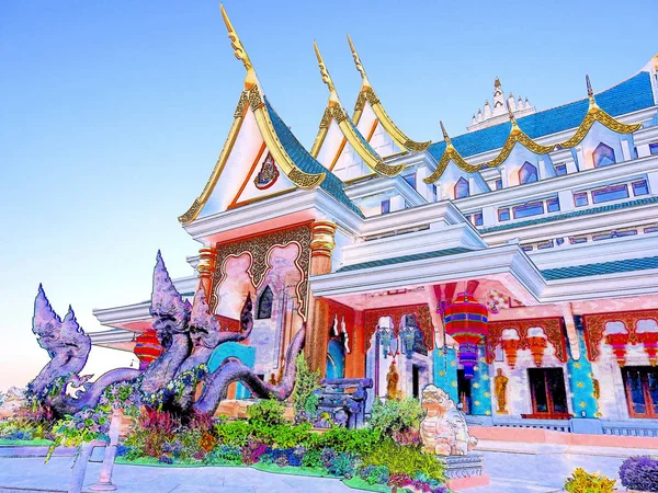 Temple Wat Phukon Udonthani Tailandia —  Fotos de Stock