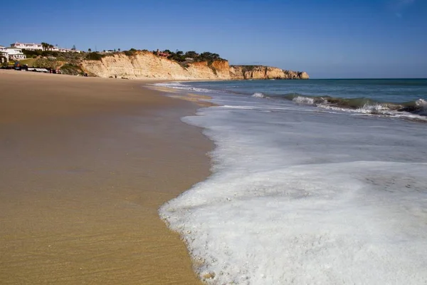 Vista Bela Praia Porto Mos Algarve Portugal — Fotografia de Stock