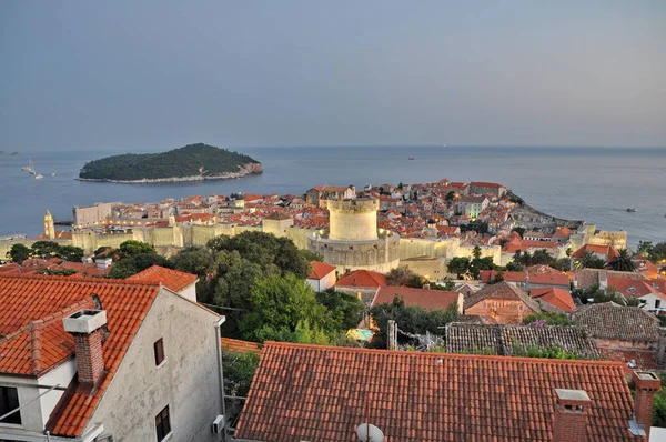 Ciudad Dubrovnik Croacia Desde Arriba —  Fotos de Stock