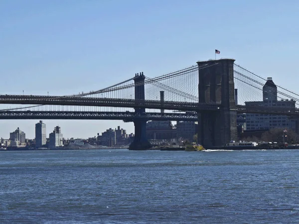 Vista Del Puente Brooklyn Ciudad Nueva York — Foto de Stock