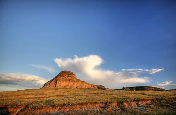 Castillo Butte Big Muddy Valley Sur Saskatchewan — Foto de Stock