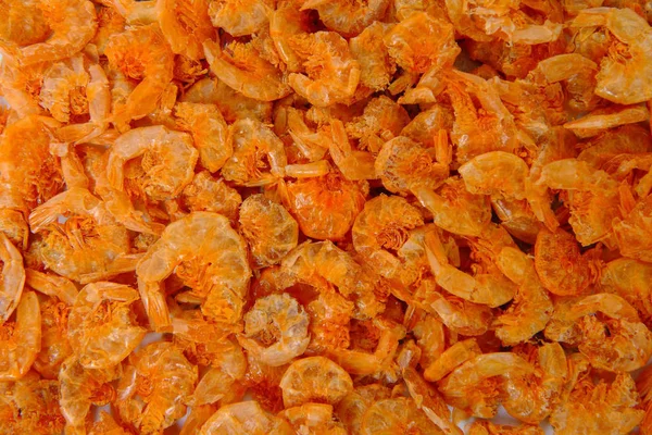 Dried shrimp food texture background