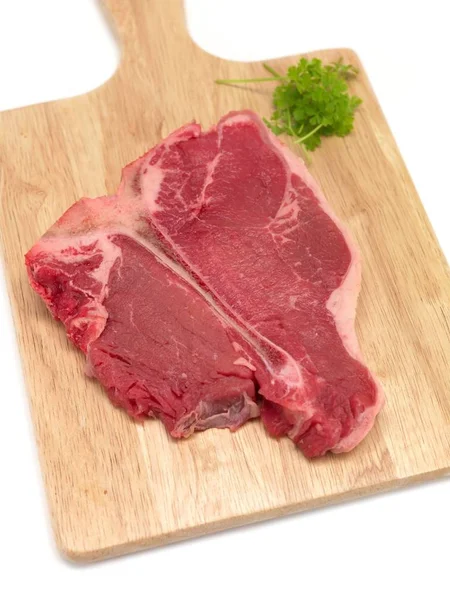 Bone Steak Izolovaný Proti Bílému Pozadí — Stock fotografie