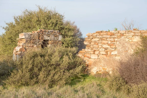 Složité Kamenictví Ruin Farmě Groenrivier Green River Nieuwoudtville Trosky Jsou — Stock fotografie