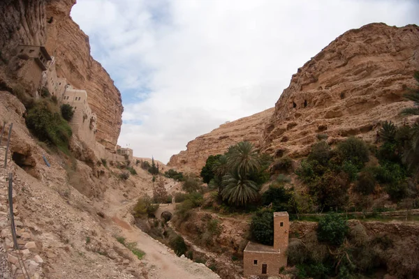 Judean Desert Israël Christelijke Heilige Plaats Klooster — Stockfoto