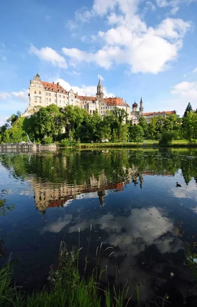 Castillo Sigmaringen Una Fortaleza Castillo Medieval Situado Centro Ciudad Sigmaringen — Foto de Stock