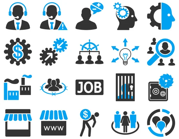Üzleti Szolgáltatás Management Ikonok Ezek Lapos Bicolor Szimbólumok Használata Modern — Stock Fotó