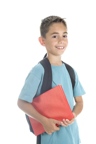 Niño Feliz Vuelta Escuela — Foto de Stock