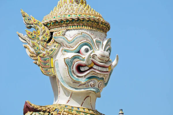 Giant Statues Kuil Wat Pha Kaew Bangkok Thailand — Stok Foto