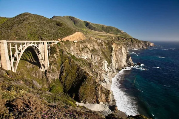 Bixby Creek Bridge Ist Eine Stahlbetonbogenbrücke Big Sur Kalifornien — Stockfoto