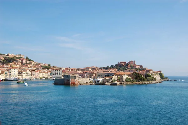 Blick Auf Den Hafen Porteferraio Von Elba Italien — Stockfoto