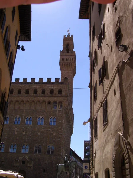 Vista Panorámica Del Hermoso Paisaje Urbano Florencia Puntos Referencia — Foto de Stock